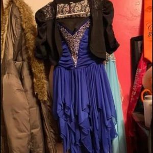 Formal dress with cardigan top